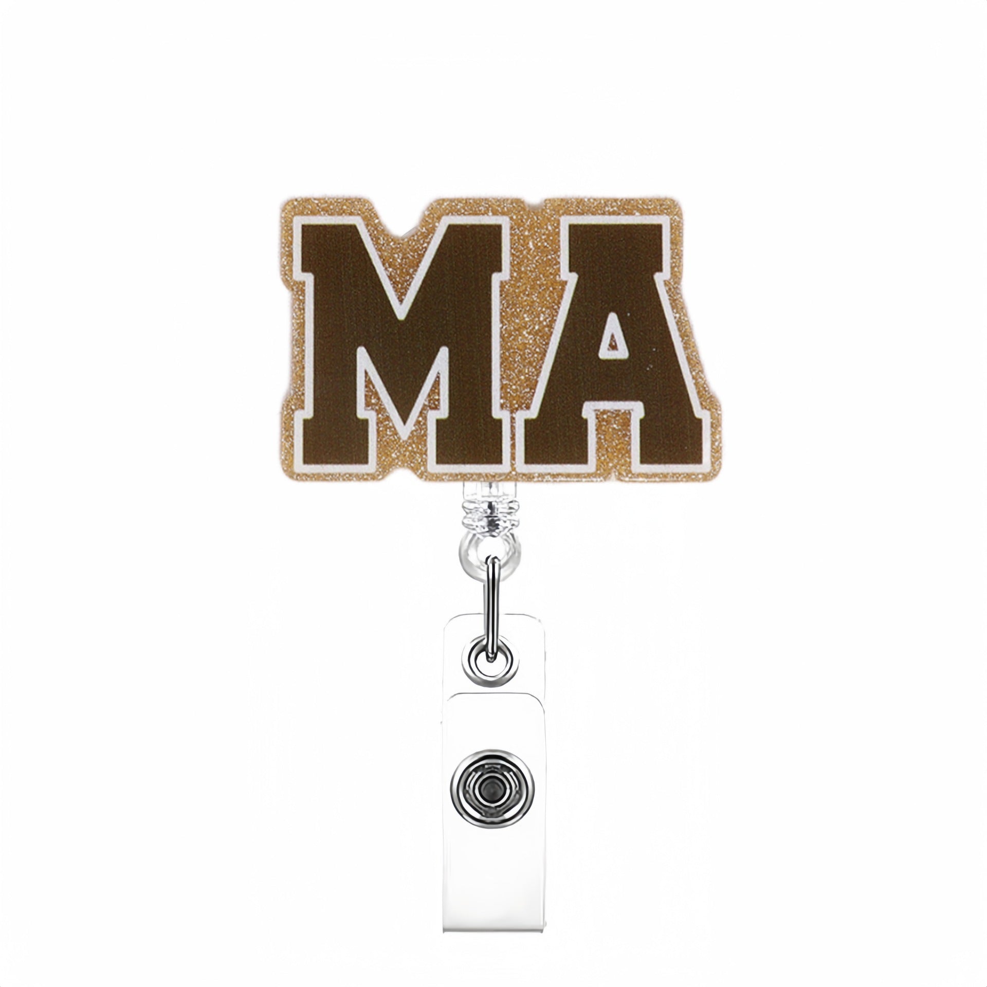 Wholesale Creative pattern acrylic Retractable Rotating Badge Keychain