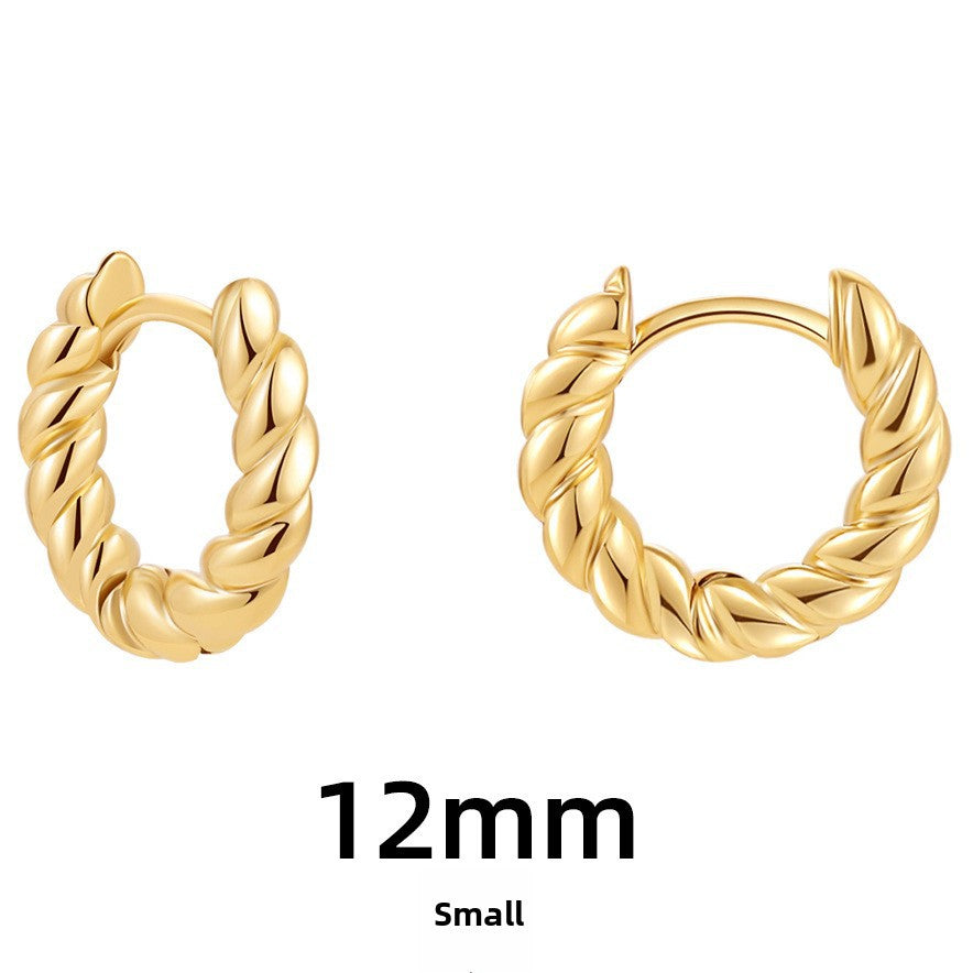 Wholesale Stainless Steel Earrings Hollow Copper Five-pointed Star Love Earrings