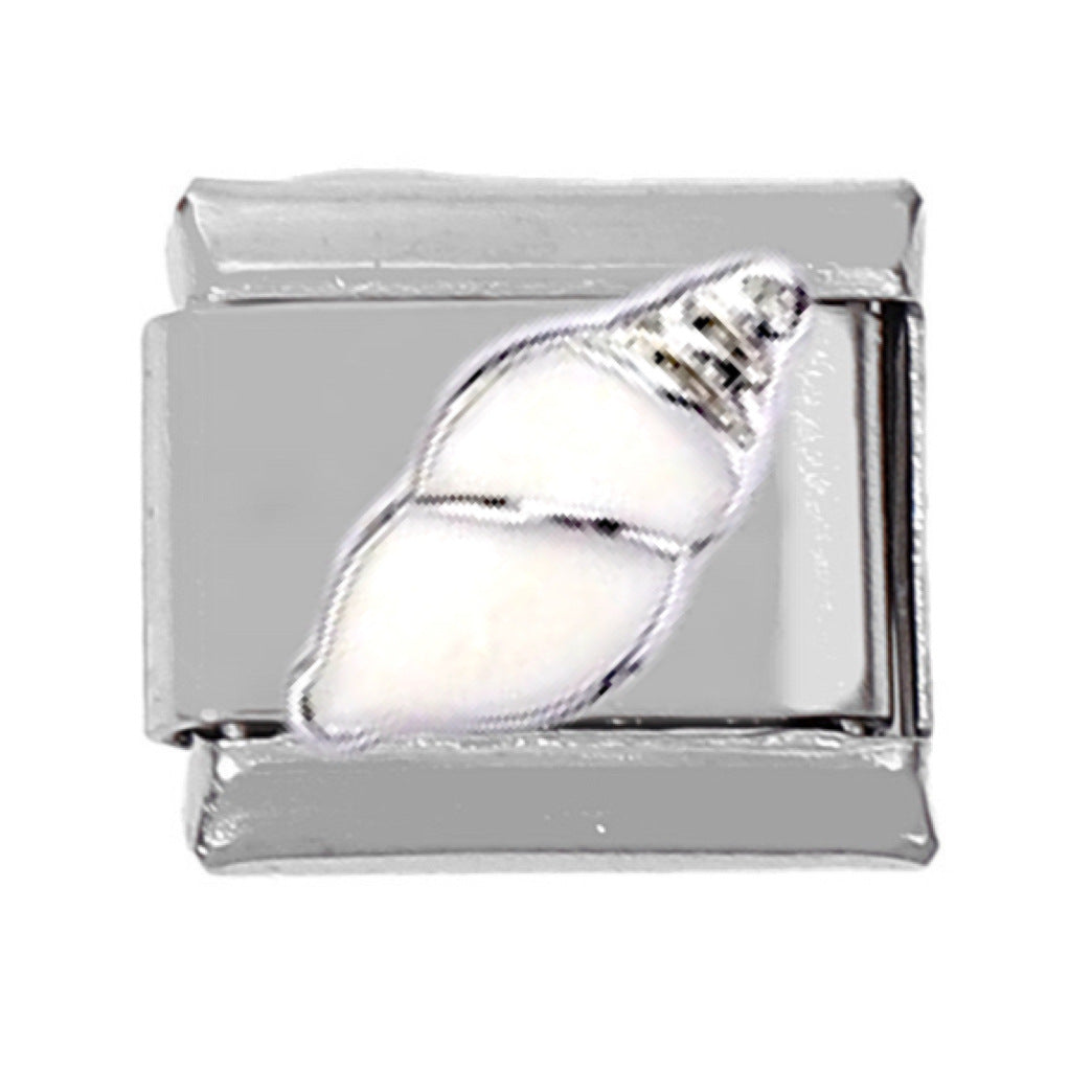 Wholesale 5pcs Italian Charm Bracelet Charm Module Coral Starfish Tropical Fish Stainless Steel Bracelet 9mm DIY Pattern Free Stitching Detachable Composable Bracelet