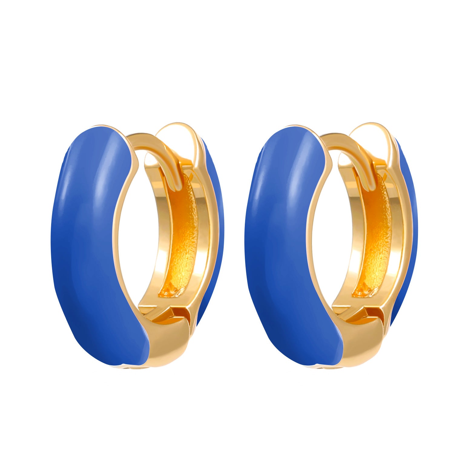 Wholesale  color drop oil C- shaped earrings