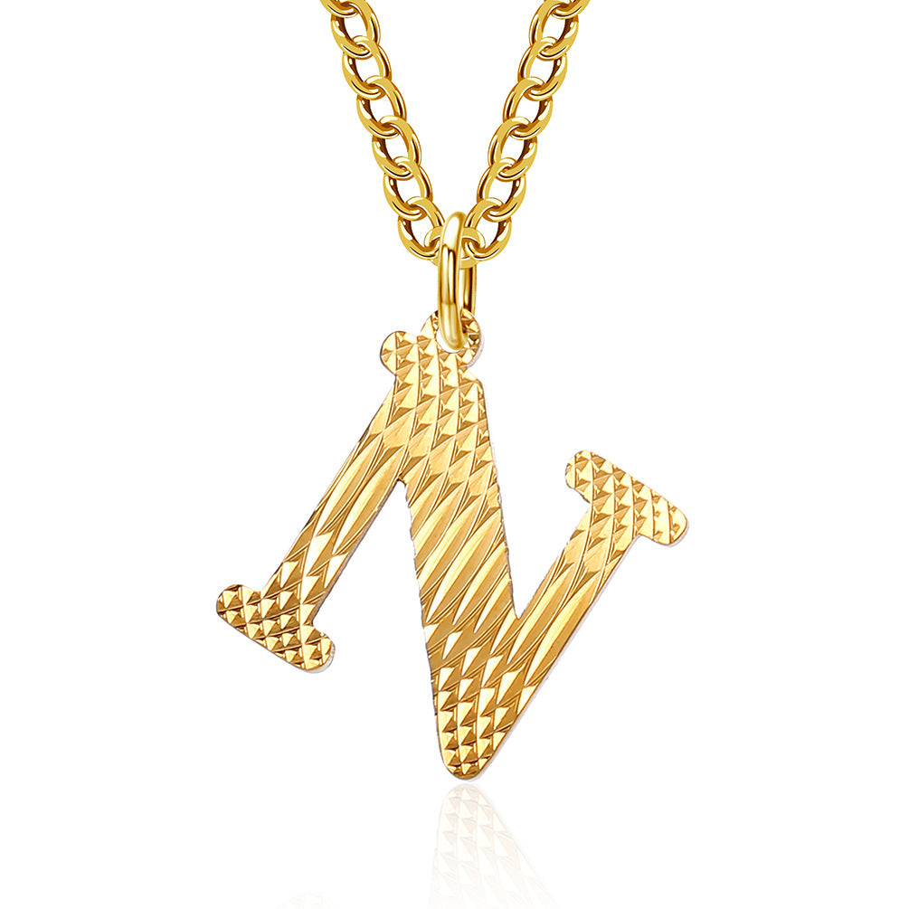 Wholesale Letter Titanium Steel Necklace Clavicle Chain