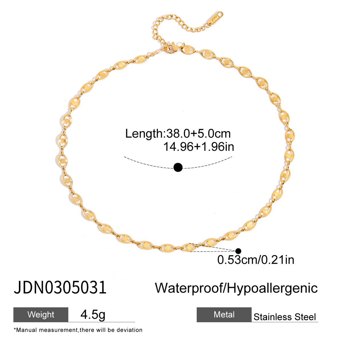 Wholesale  18K Gold Stainless Steel Sunflower Flower Handmade Chain Necklaces