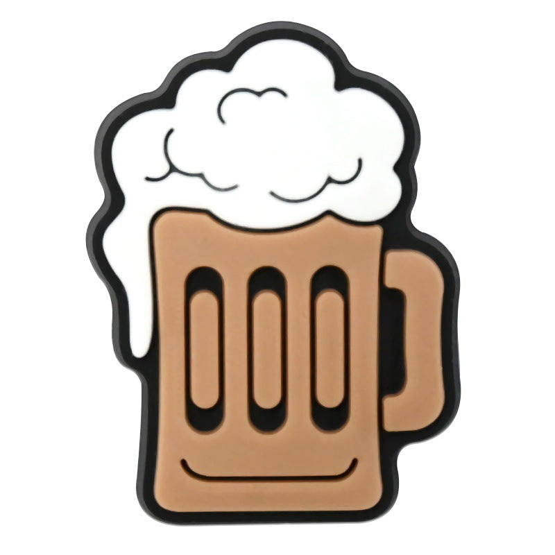 Wholesale  Random 100pcs Cartoon Skull   PVC Soft Rubber Shoe Buckle Decoration