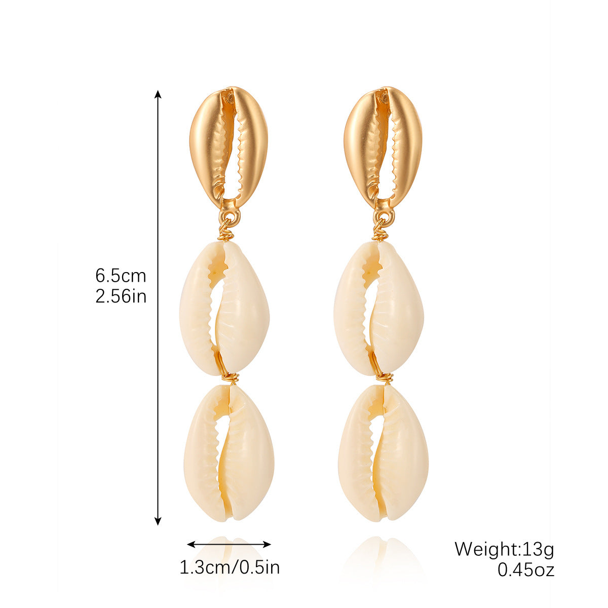 Wholesale White Shell Pearl Natural Stone Earring