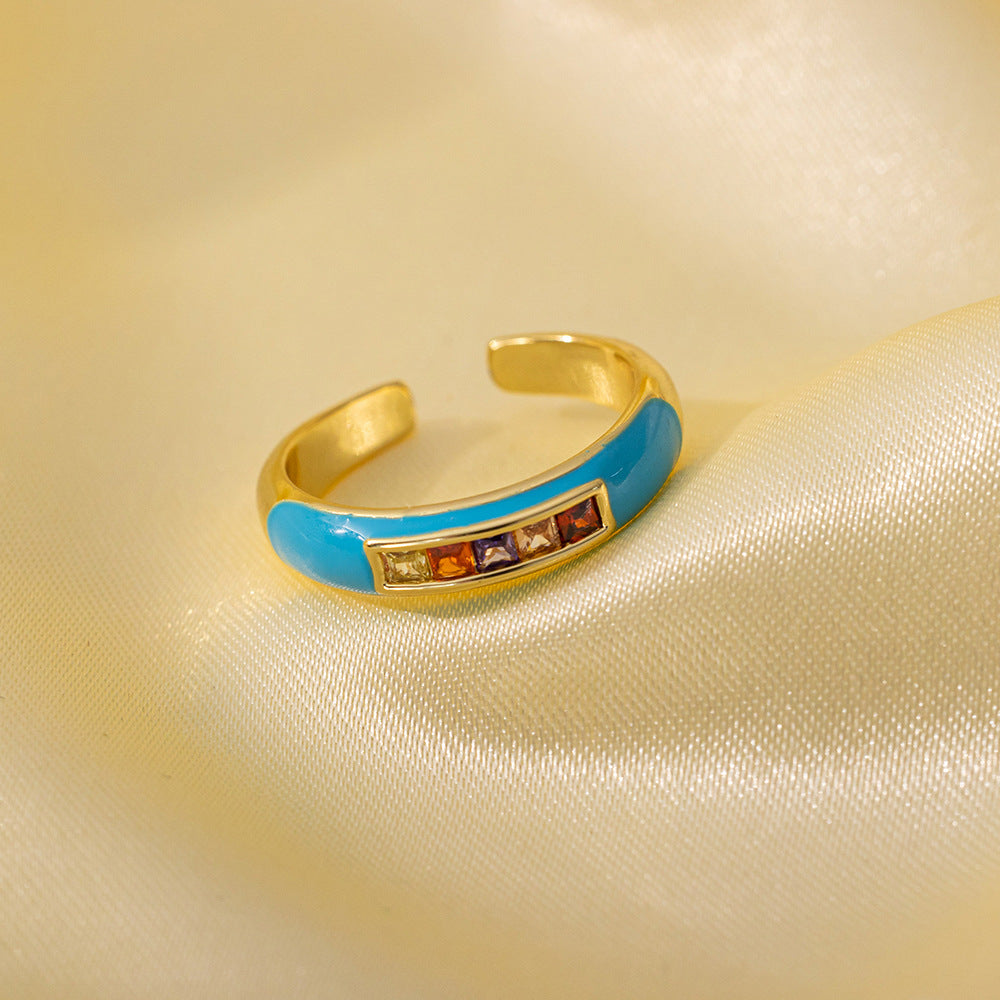 Wholesale Non-fading Open Adjustable Ring ACC-RS-QiYun001