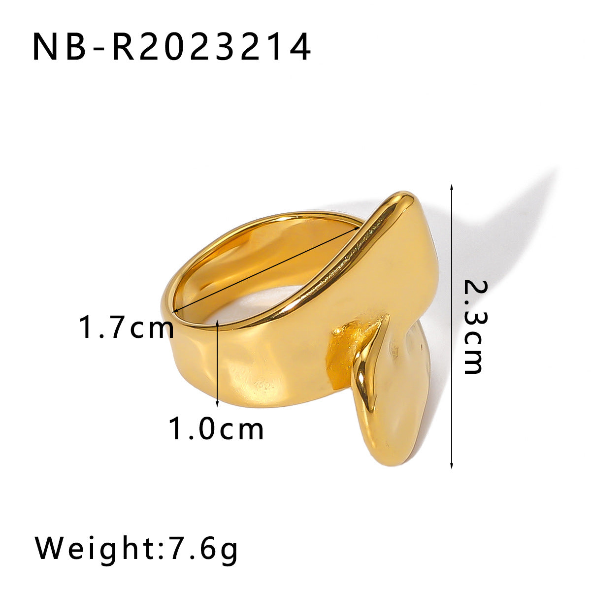 Wholesale Gold Steel Color Matching Cast Stainless Steel Plated 18k Gold Rings ACC-RS-XinY014