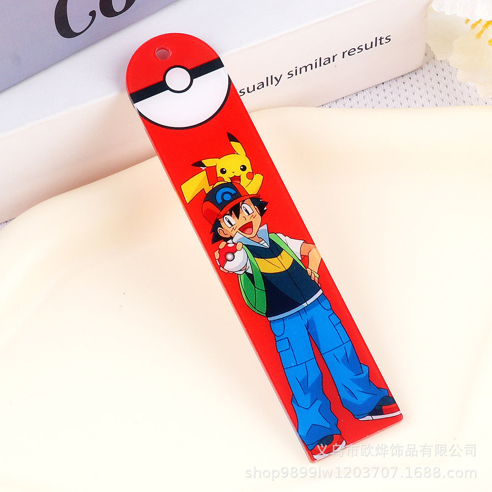 Wholesale 10pcs Cartoon Acrylic Double-sided Bookmark