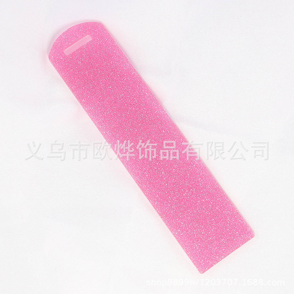 Wholesale 10PCS DIY Glitter Acrylic Bookmarks