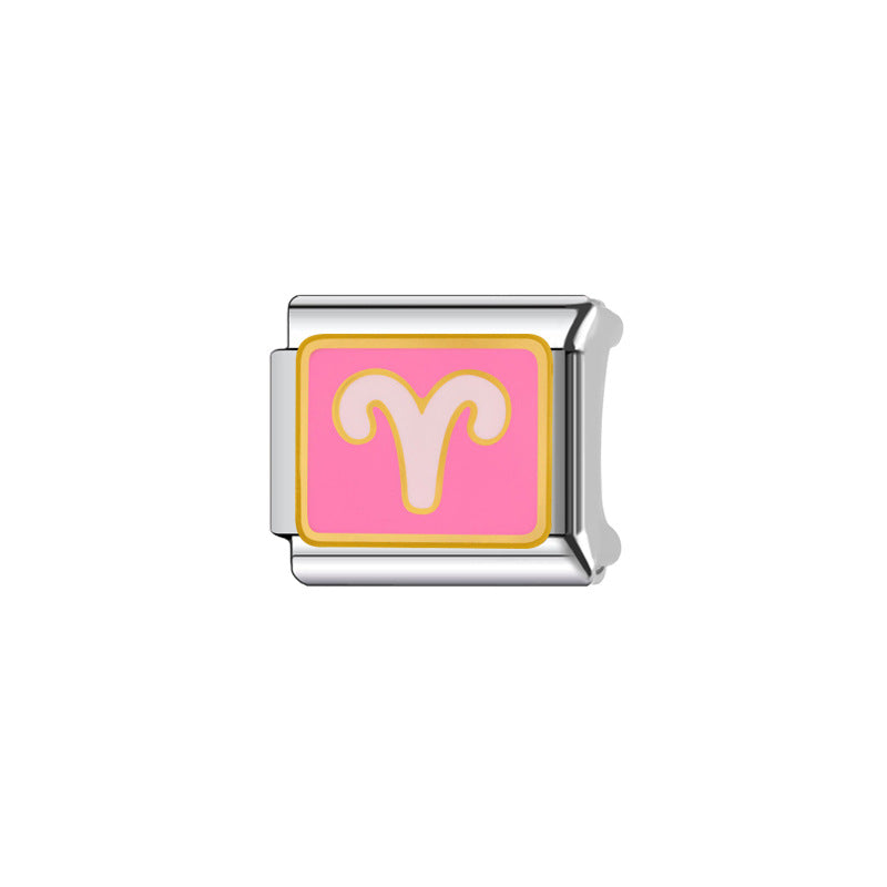 Wholesale Italian Charm Bracelet 9mm DIY Splicing Removable Cute Cat Stainless Steel Composable Bracelet