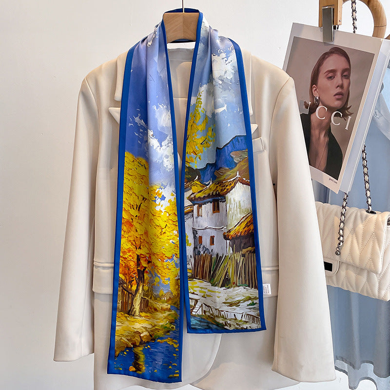 Wholesale Double-layer   Silk  Scarf