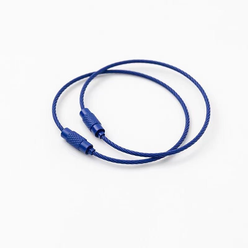 Wholesale 10pcs Color Paint Wire Ring DIY Keychain Accessories Bulk Keychains ACC-KC-HeYuan001