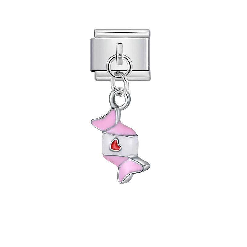 Wholesale Cartoon Stainless Steel DIY Bracelet Charms - Fashion Accessory for Resale