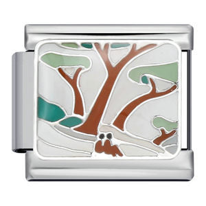 Wholesale Italian Charm Bracelet 9mm DIY Splicing Removable Four Seasons Elements Stainless Steel Composable Bracelet