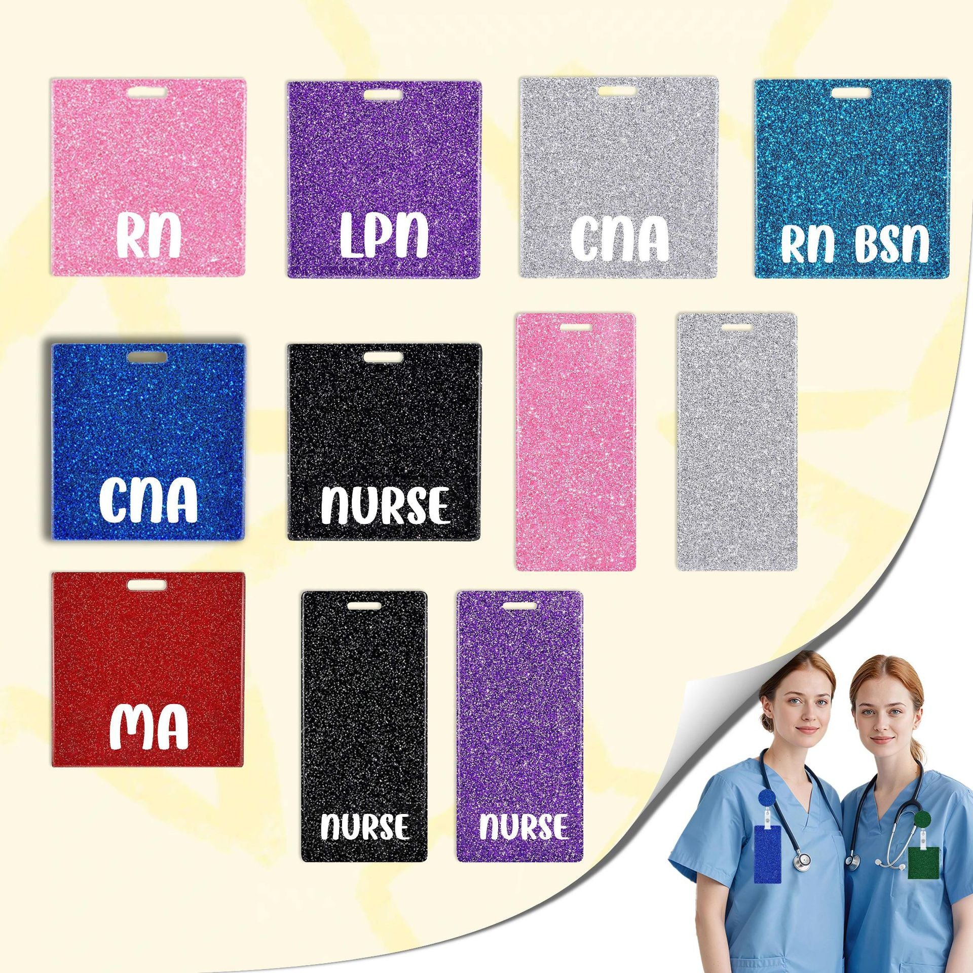 Wholesale DIY Flatback glitter   Acrylic Flatback Badge Reels Retractable Keychain DIY Accessories