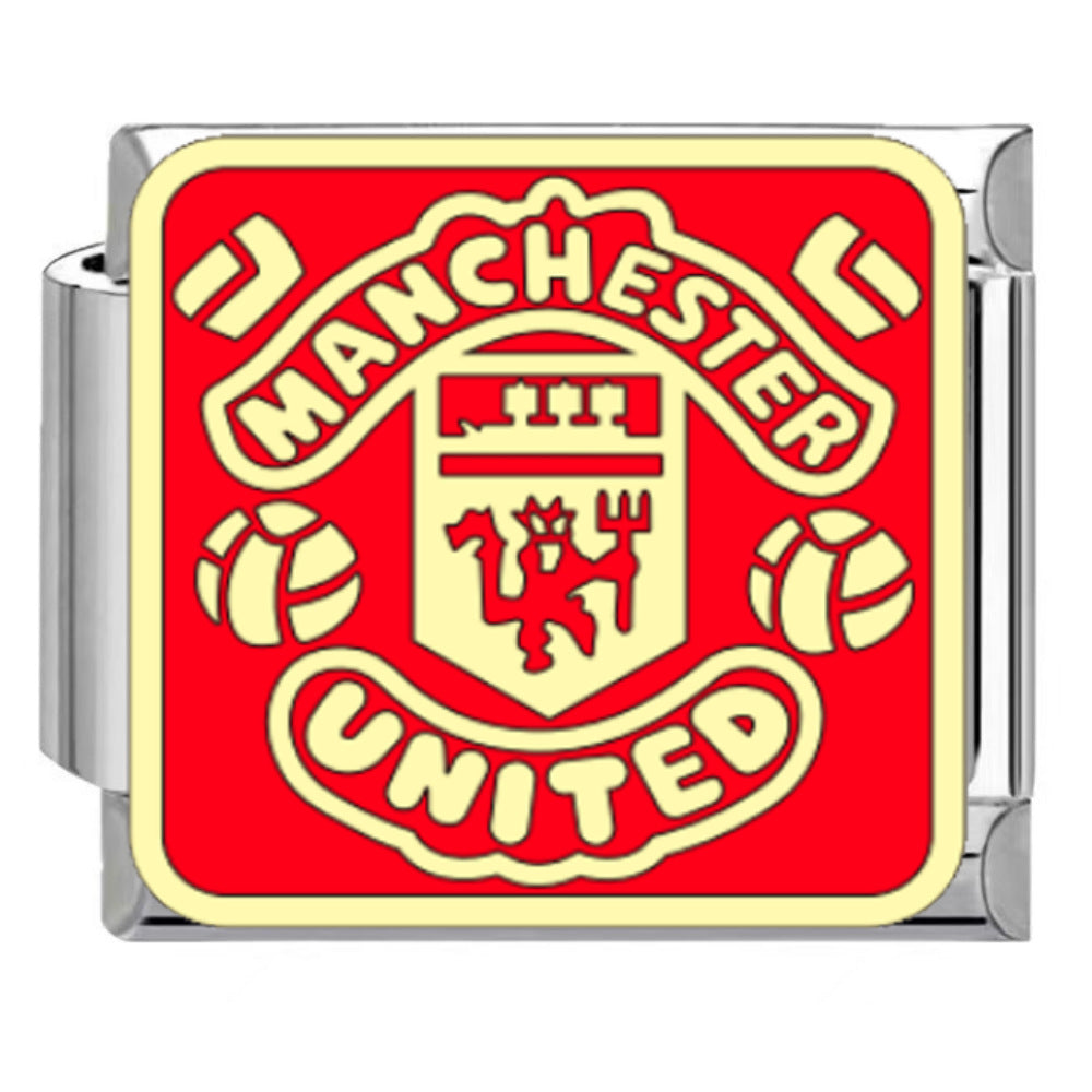 Wholesale Titanium Steel DIY Italian Charm Bracelet With Football Club Pattern Modular Accessory For Gift And Resale
