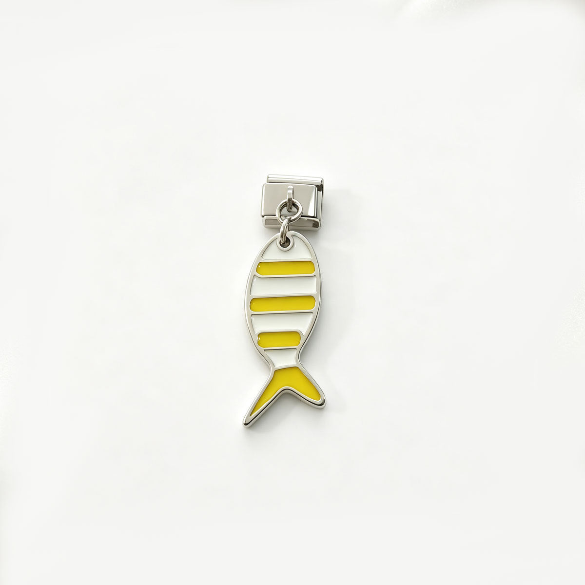 Wholesale Stylish Multicolor Enamel Fish Pendant 304 Stainless Steel DIY Charm Jewelry Making Accessory Gift