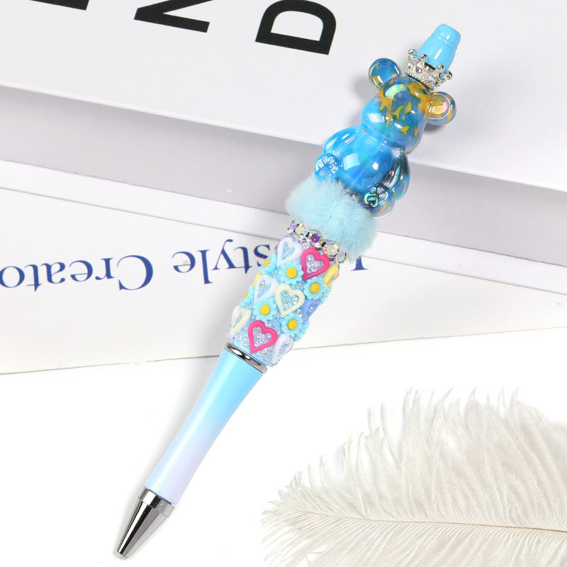 Wholesale 25pcs Acrylic Fluid Bear Beaded DIY Accessories ACC-BDS-BLG091