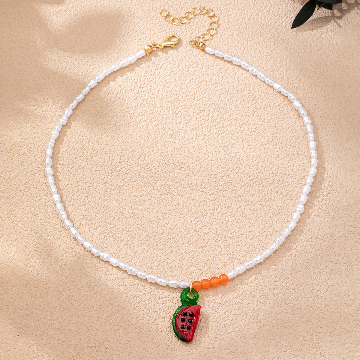 Wholesale Bohemian Fruit Pendant Handmade Beaded Chain Necklace Women S Vacation Jewelry Accessory