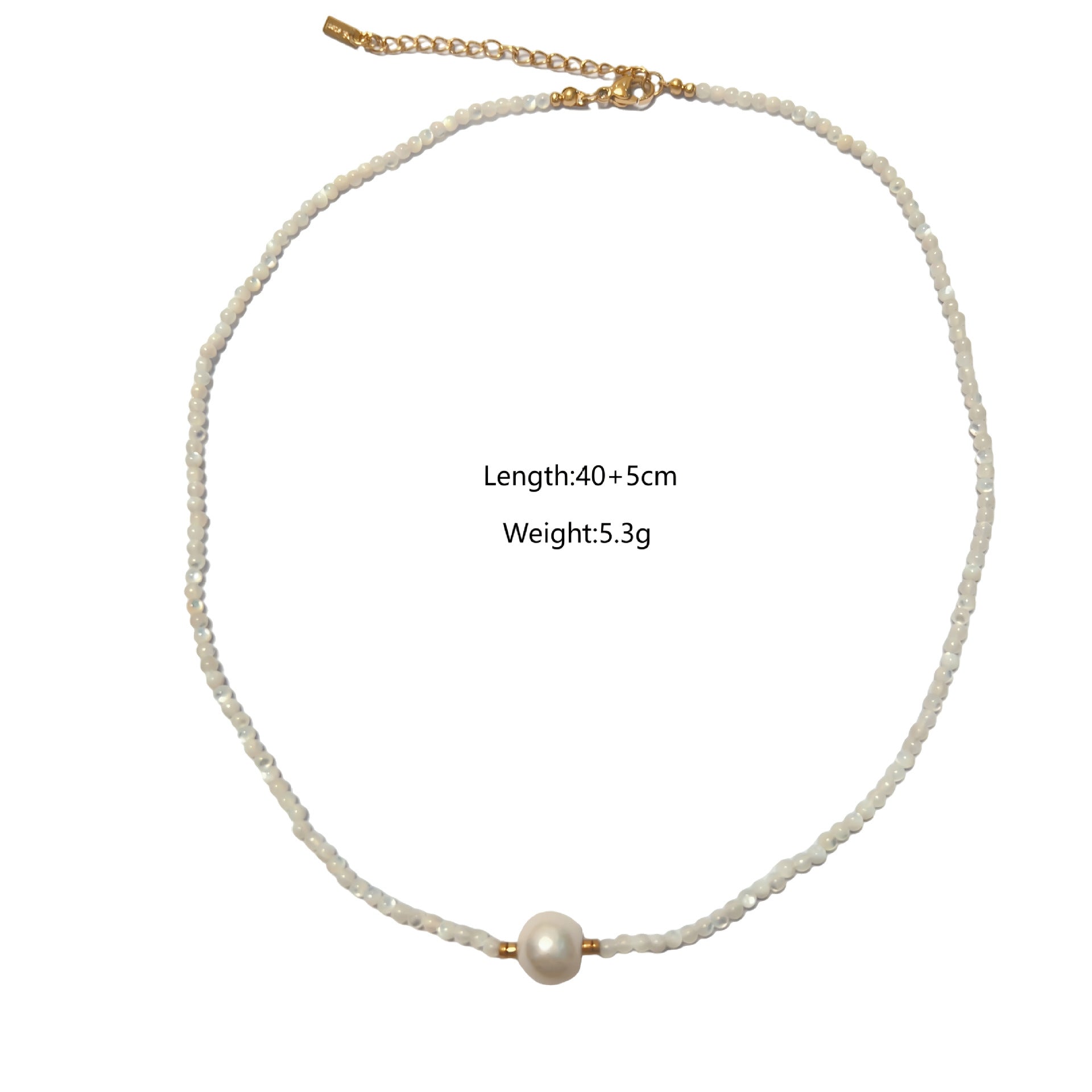 Wholesale  pearl crystal elements Bohemian stainless steel Baroque pendant necklace