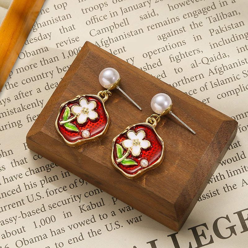 Wholesale Oil Painting Earrings Colorful Earrings