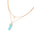 Wholesale Glass  Column Neck Chain Double Layer Moon Crescent Bullet Pendant Necklace