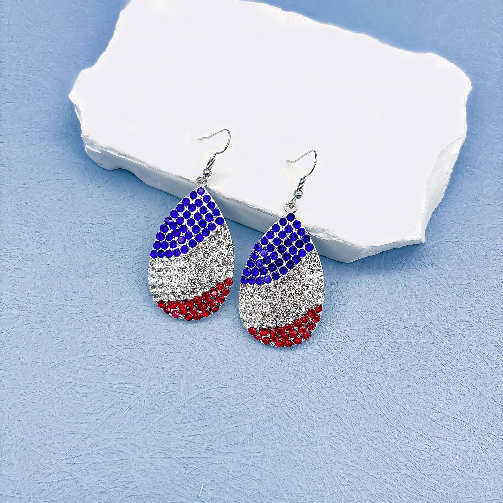 Wholesale Several Zinc Alloy Long Earrings for Independence Day
