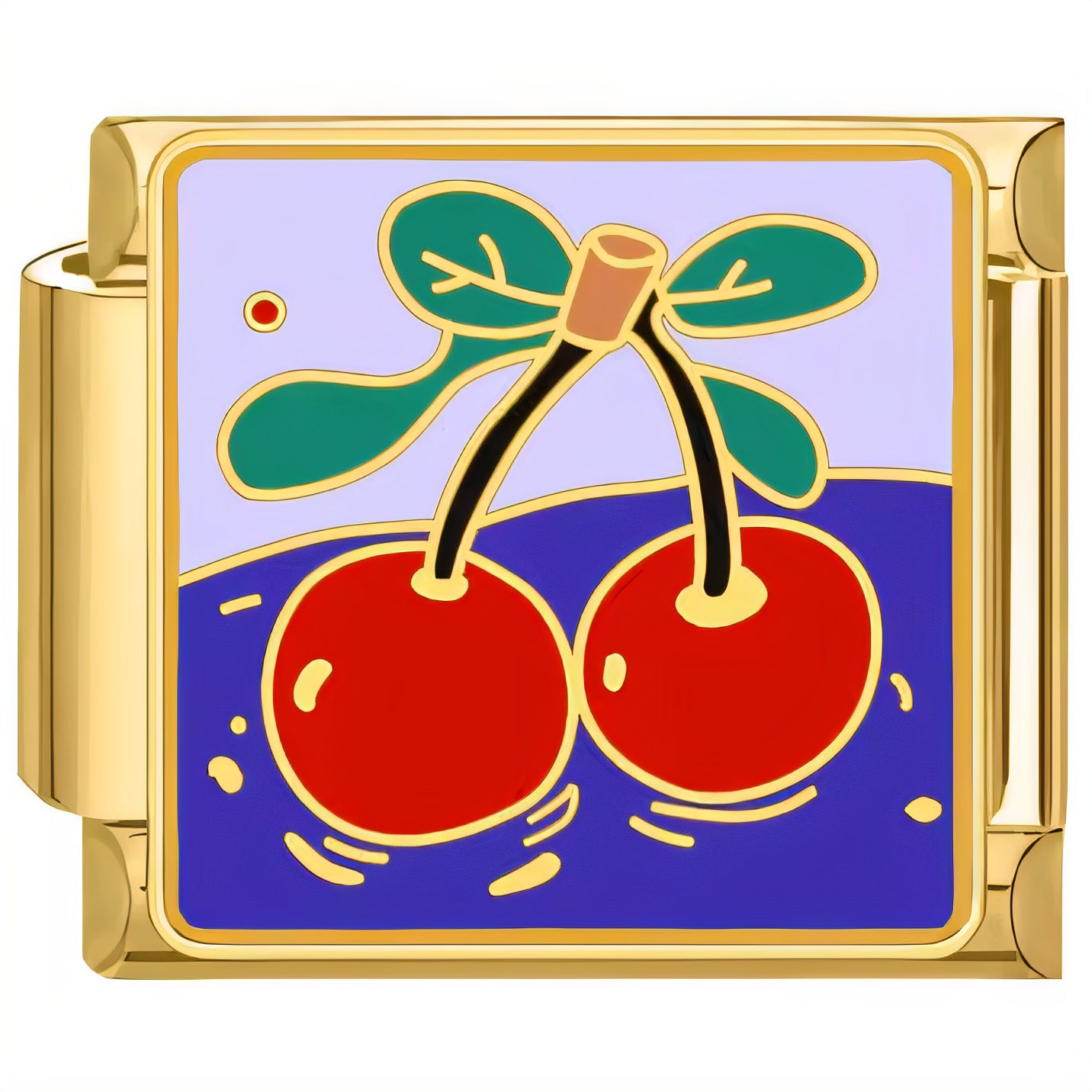 Wholesale  Italian Charm Bracelet 9mm DIY Golden Fruit  Creative Stainless Steel Composable Bracelet