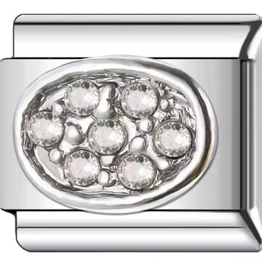 Wholesale  Italian Charm Bracelet 9mm DIY  balloon parallel fish  Creative Stainless Steel Composable Bracelet