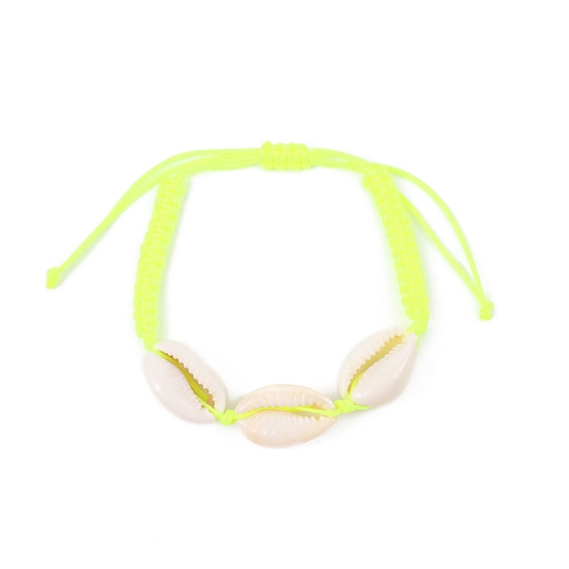 Wholesale Bohemian Natural Shell Woven Bracelet