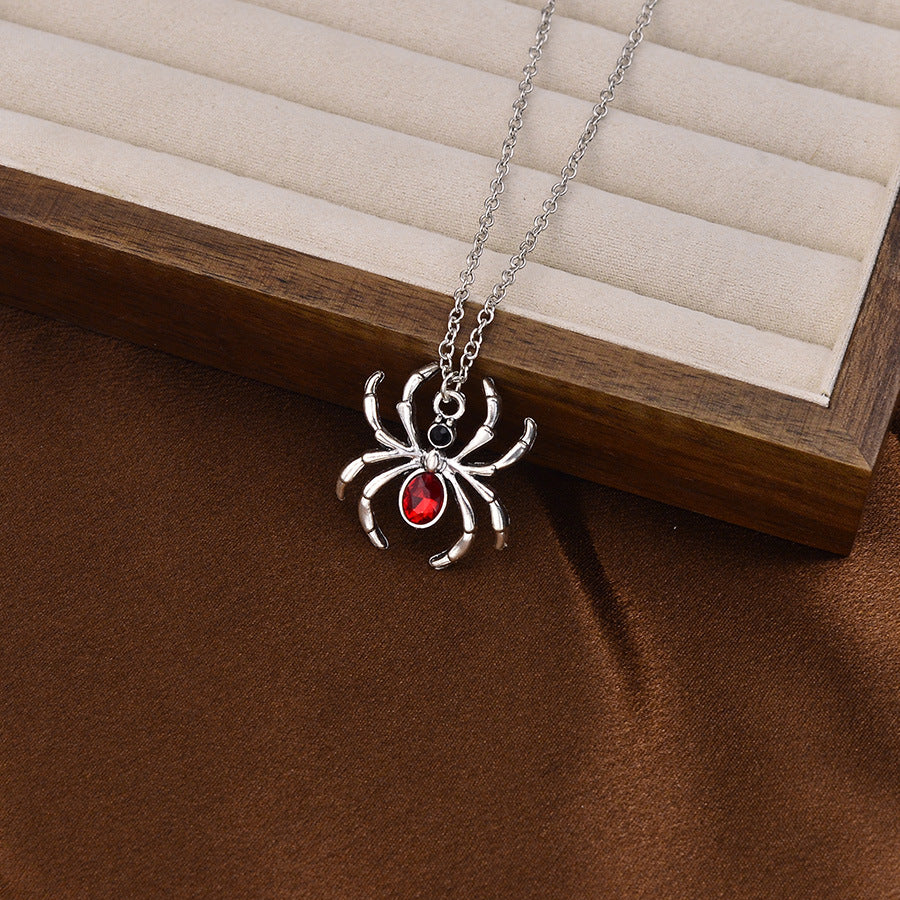 Wholesale Red Gothic  Earrings And Necklace Set Jewelry Accessory Gift For Boutique Resale