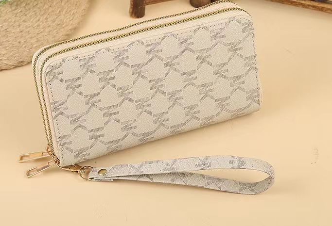 Wholesale Double Zipper Printed Large Capacity Wallet ACC-WT-HuaNG002