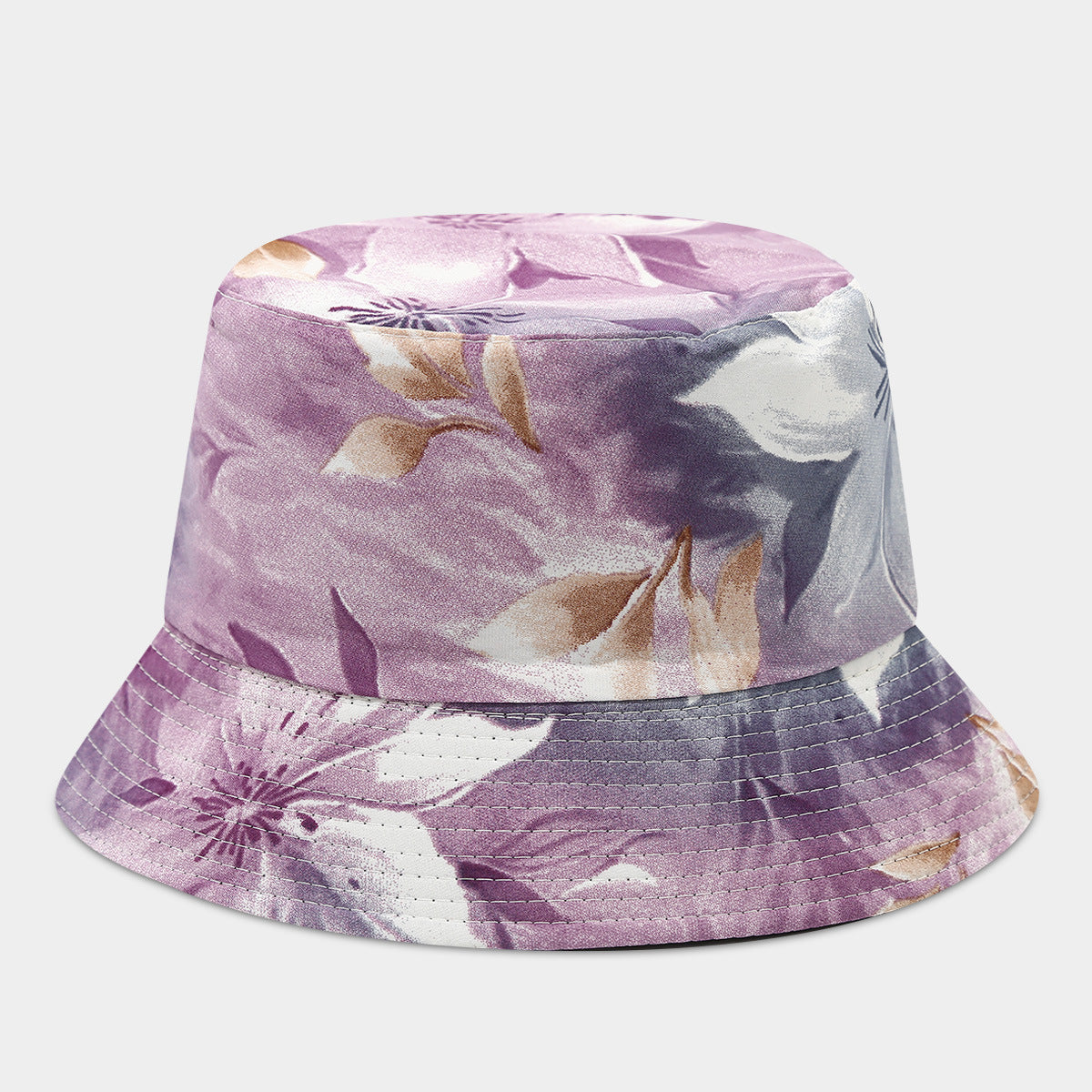 Wholesale Double-Sided Fisherman Hat  Flower Pattern Basin Hat