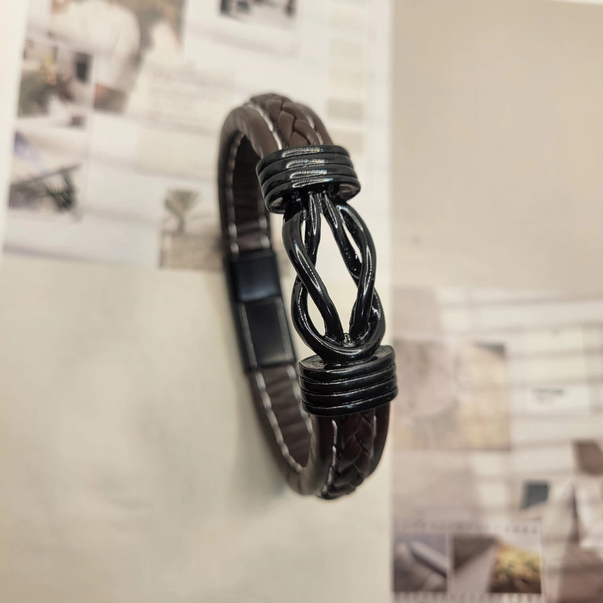 Wholesale men's leather bracelet