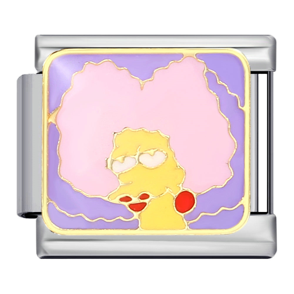 Wholesale Italian Charm Bracelet Cute cartoon character   Stainless Steel Composable Bracelet