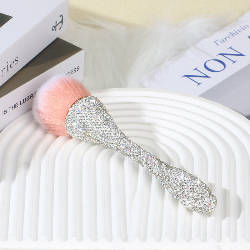 Wholesale diamond inlaid small waist loose powder makeup brush