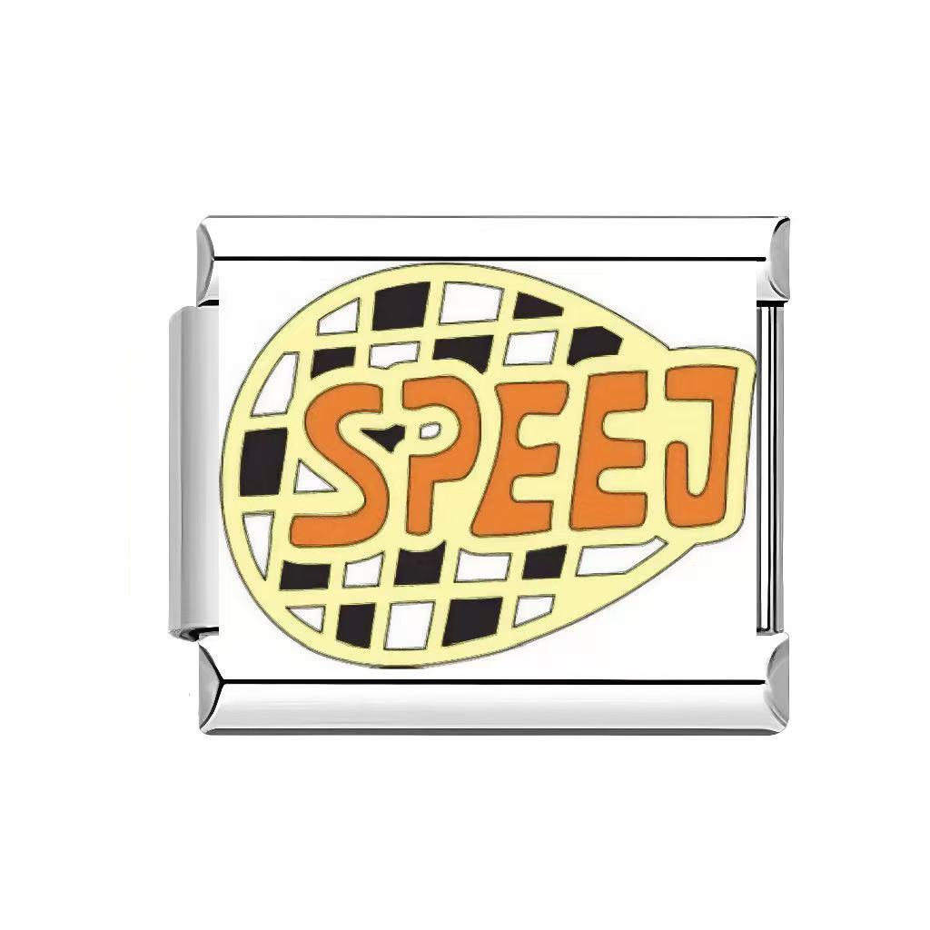 Wholesale Italian Charm Bracelet 9mm DIY Football Sports Series  Creative Stainless Steel Composable Bracelet