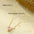Wholesale luxury stainless steel love inlaid zircon plated 18K gold clavicle chain