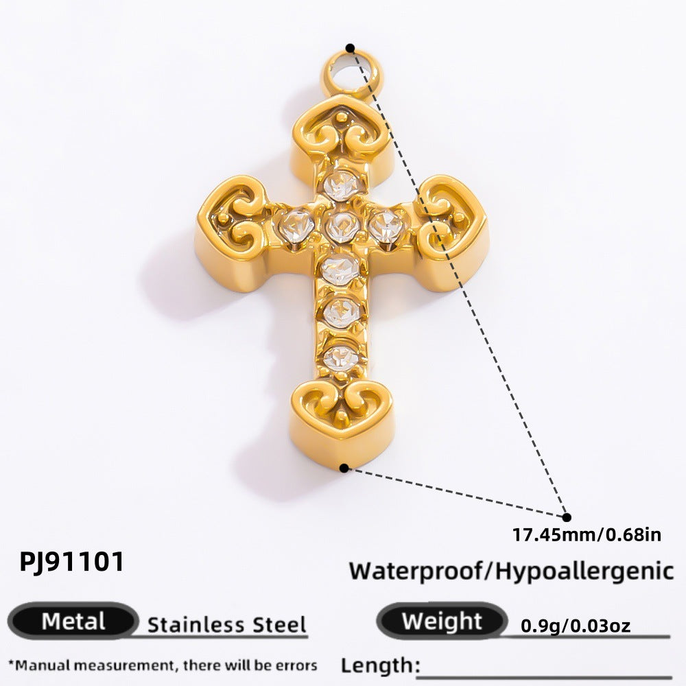 Wholesale Stainless Steel Cross Handmade  Charms