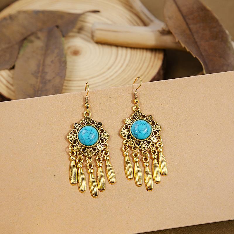 Wholesale Retro ethnic style tassel earrings