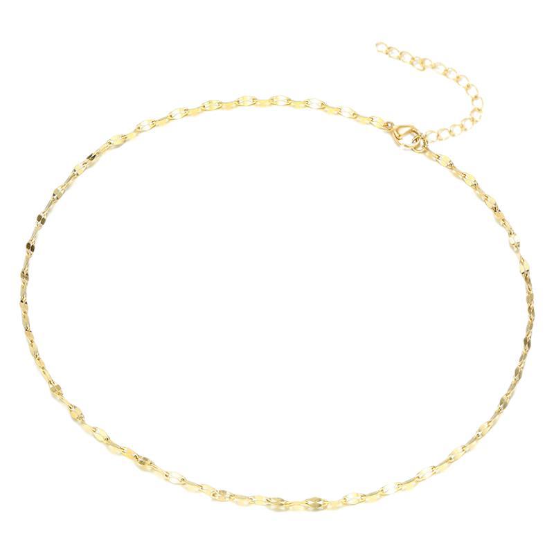 Wholesale Minimalist Titanium Steel Lip Style Clavicle Necklace