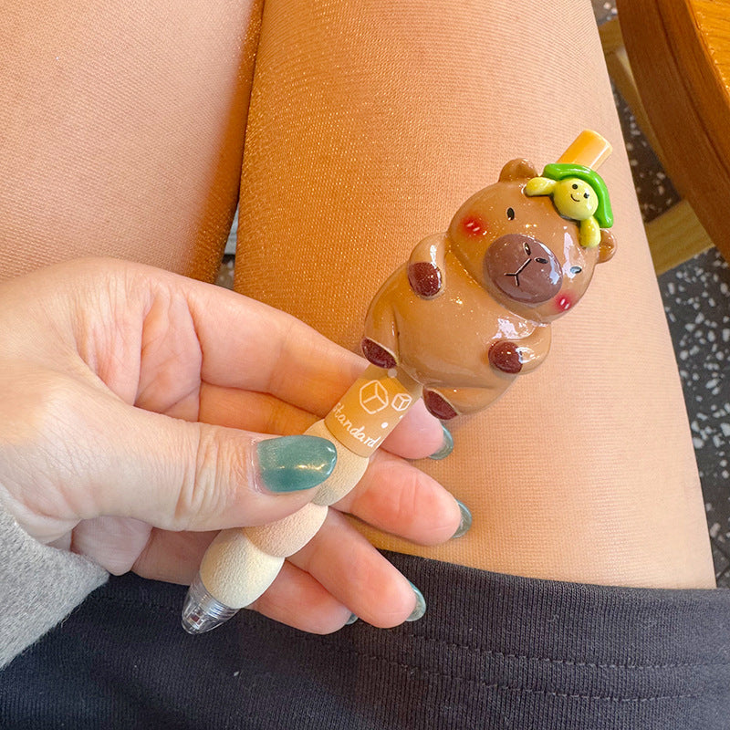 Carton de gros dessin mignon stylo à billes de poupée