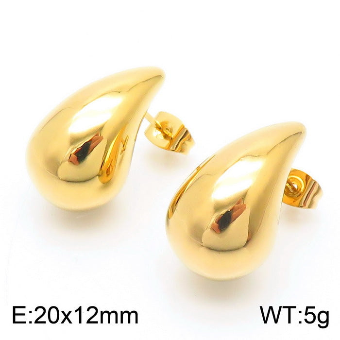 Wholesale Water Drop Earrings Stainless Steel Earrings Hollow Earrings ACC-ES-KaLun003