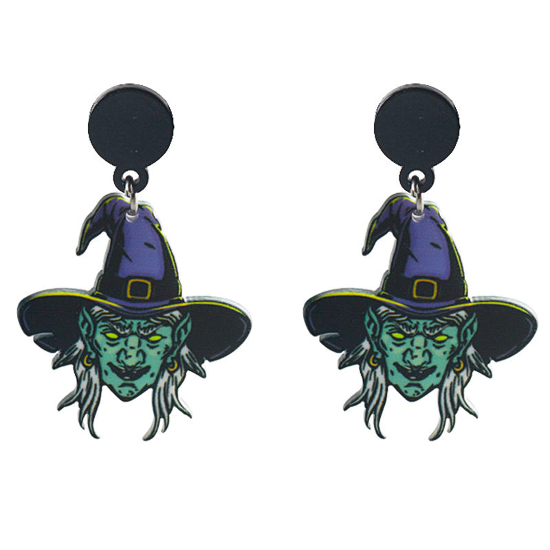 Wholesale Halloween Witch Claw Poison Bottle Earrings ACCVIP-ES-HX001