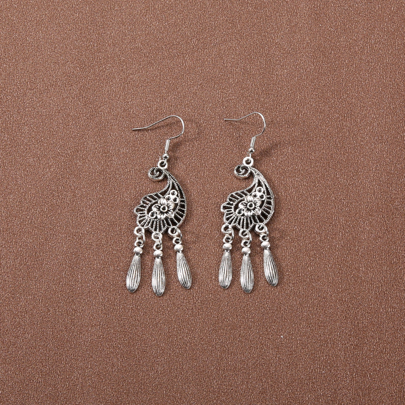 Wholesale Retro Tassel Long Earrings Ethnic Style Earrings ACC-ES-Gumi007