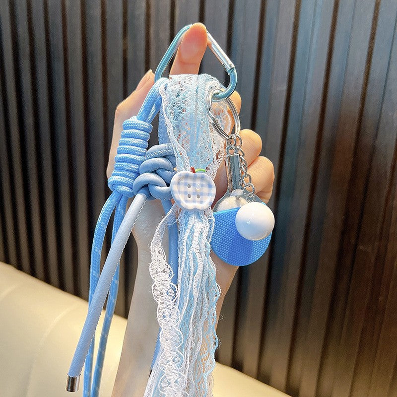 Wholesale Acrylic Tennis Tassel Keychain - Trendy Car Key Accessory for Everyday Use