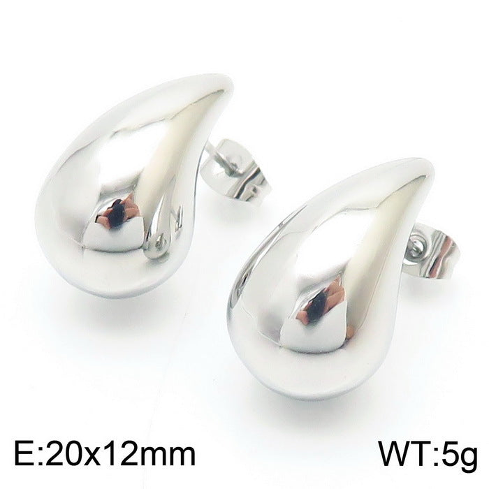 Wholesale Water Drop Earrings Stainless Steel Earrings Hollow Earrings ACC-ES-KaLun003