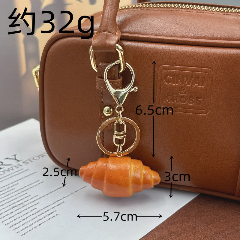 Wholesale Food Alkaline Water Bread Bag Pendant Keychains