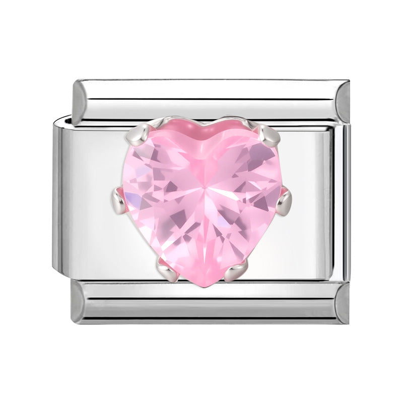 Wholesale 9mm Italian Charm Starter Bracelets DIY Flower Series Stainless Steel Composable Bracelet