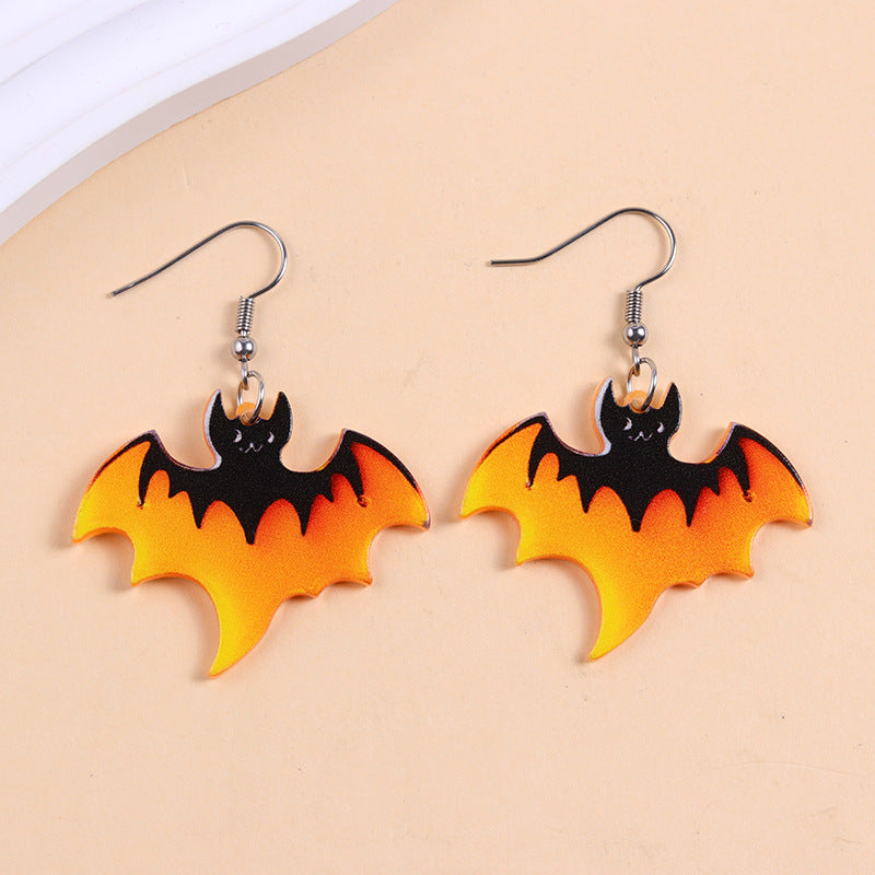 Wholesale Halloween Series Acrylic Earrings Cartoon Spider Personalized Earrings