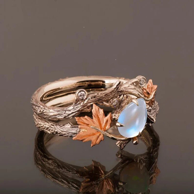Wholesale Vintage Gold Branch Maple Leaf Ring ACC-RS-YiRong006